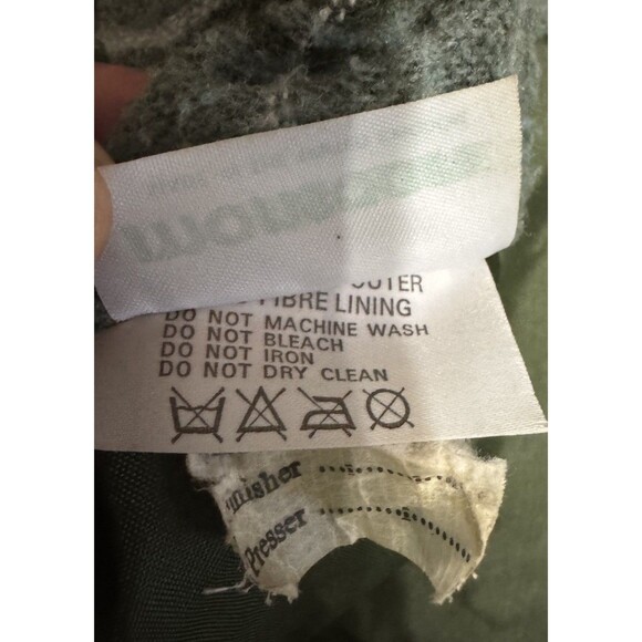 VTG 80s Monsoon Country Cover Scotch Plaid Lined L Barn Coat Jacket Made In UK - Picture 5 of 11